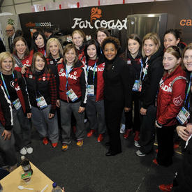 Lunch at the Olympic Village in Vancouver