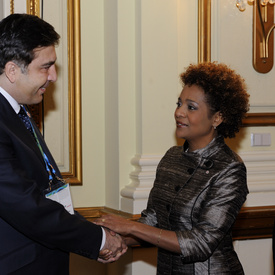 Reception with heads of State and heads of Government