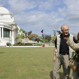 VISIT TO HAITI - Meeting with President Préval