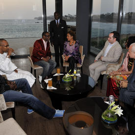 STATE VISIT TO SENEGAL - Meeting with Youssou N'dour