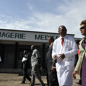STATE VISIT TO CONGO - Visit to Ngaliema Clinic