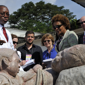 STATE VISIT TO CONGO - Visit to Ngaliema Clinic