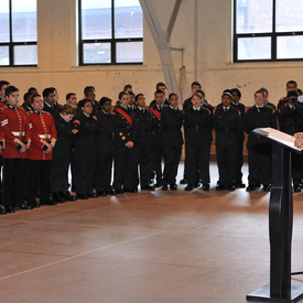Visit to the Canadian Grenadier Guards in Montréal