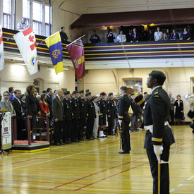 Visit of the Fusiliers Mont-Royal in Montréal