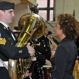 Visit of the Fusiliers Mont-Royal in Montréal