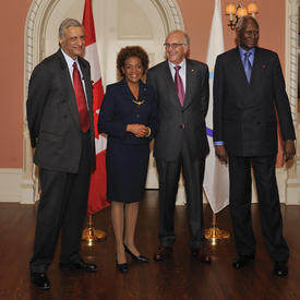 Meeting with Secretaries-General of the Francophonie and of the Commonwealth