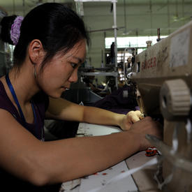Visite à la fabrique de vêtements Guangda