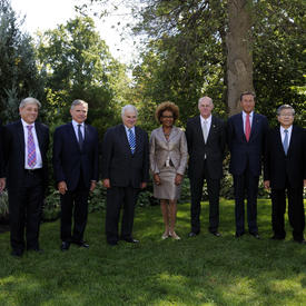 Déjeuner avec les Présidents des Chambres basses du G8