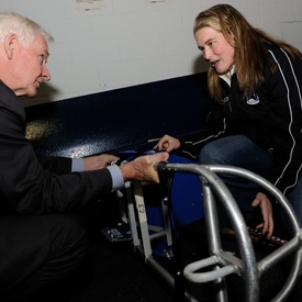 Rencontre avec des joueurs du Toronto Sledge Hockey
