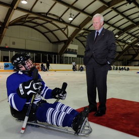 Rencontre avec des joueurs du Toronto Sledge Hockey