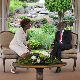Meeting with President Rene Preval 