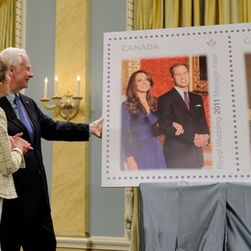 Unveiling of Canada Post Stamps to Commemorate the Upcoming Royal Wedding 