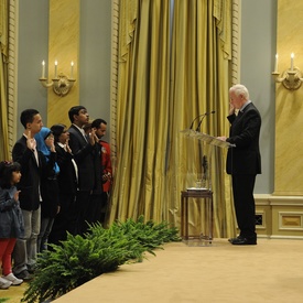 Citizenship Ceremony at Rideau Hall