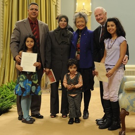 Citizenship Ceremony at Rideau Hall