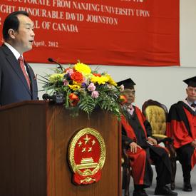 Conferral of Honorary Doctorate from Nanjing University