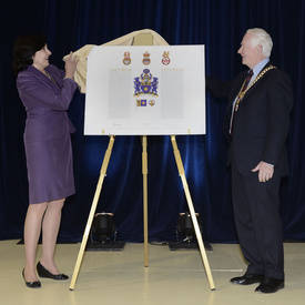 Unveiling of Turnbull School's Coat of Arms