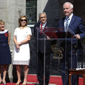 Visite du président de la République du Chili