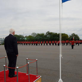 Inspection of the Guard of Honour at the Citadelle of Québec