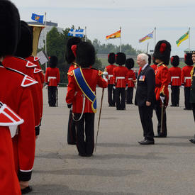Inspection of the Guard of Honour at the Citadelle of Québec