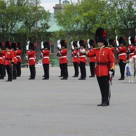 Inspection of the Guard of Honour at the Citadelle of Québec