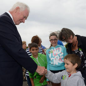 Inspection of the Guard of Honour at the Citadelle of Québec