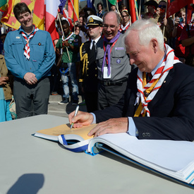 Official Opening of the 14th World Scout Moot Canada 2013