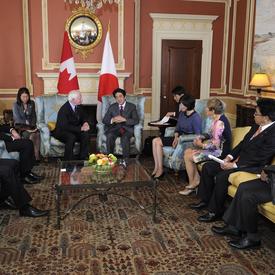 Courtesy call by the Prime Minister of Japan