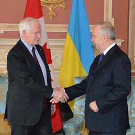 Visite de courtoisie du président du Parlement de l'Ukraine