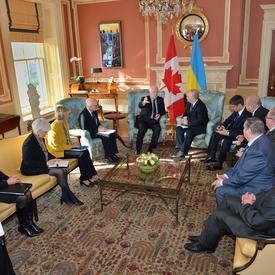 Visite de courtoisie du président du Parlement de l'Ukraine