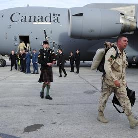 Retour des membres des Forces armées canadiennes de l'Afghanistan