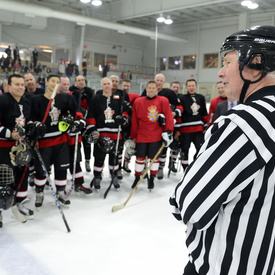 Partie de hockey amicale