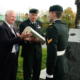Unveiling of Georges P. Vanier Statue