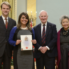 Cérémonie de citoyenneté et discussion