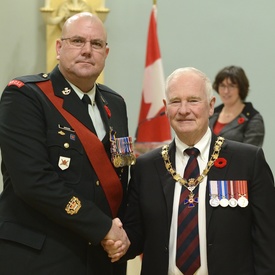 Cérémonie d'investiture de l'Ordre du mérite militaire