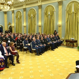 Cérémonie d'investiture de l'Ordre du mérite militaire