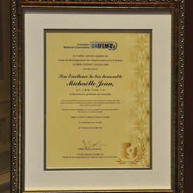 2009 UNIFEM Canada Award