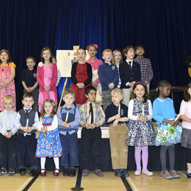 Unveiling of Turnbull School's Coat of Arms