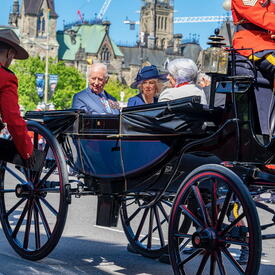 Their Excellencies accompanying Their Majesties in the landau.