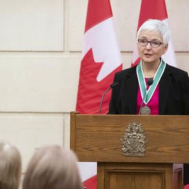 Hélène Lee-Gosselin is delivering remarks. 