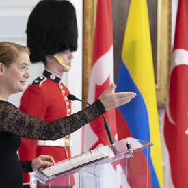 The Governor General delivers remarks. 
