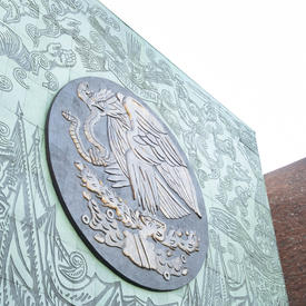 La façade du Palais législatif de San Lázaro.