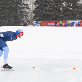  A speedskater on the course.