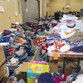 A photo of a donation center. 