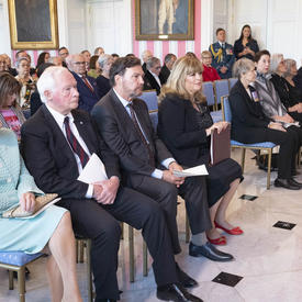 A photo of guests in attendance at the Order of Canada ceremony.