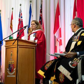 The Governor General addresses the 2019 graduating class.