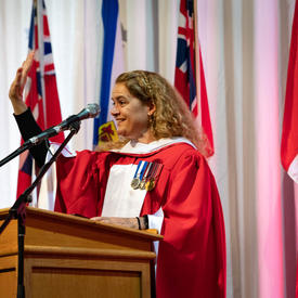 The Governor General addresses the 2019 graduating class.