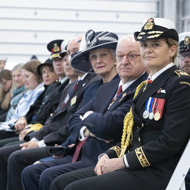 The Governor General is sitting in the audience. 