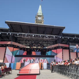 The Governor General delivered remarks at the Canada Day Noon Show on Parliament Hill. Canadian astronaut, David St-Jacques spoke to the crowd via video. 