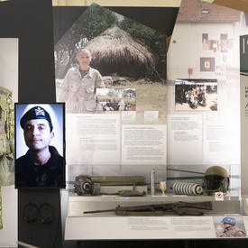 Exhibit at the Régiment de la Chaudière museum.