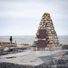 Photo of a memorial at Cape Merry. 